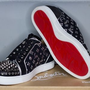 NWT Christian Louboutin Louis Junior Spikes Orlata